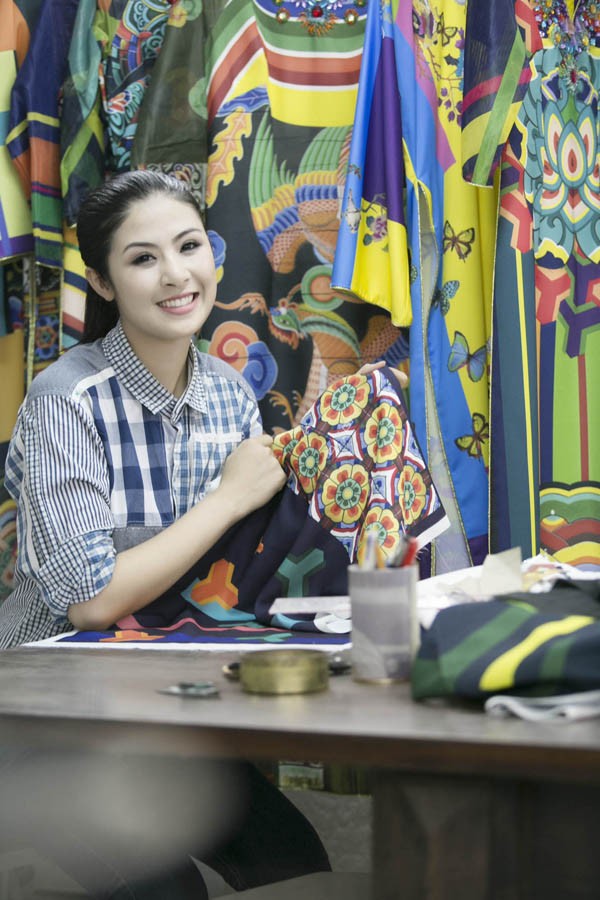 Ngọc Hân sắp ra mắt BST áo dài tại Festival Huế 2014 - ảnh 5